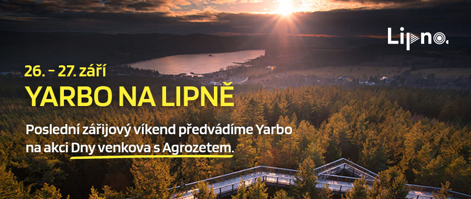 Předvádíme Yarbo v areálu Lipno na akci Dny venkova s Agrozetem.